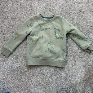 Boys Green dinosaur Sweatshirt 3T